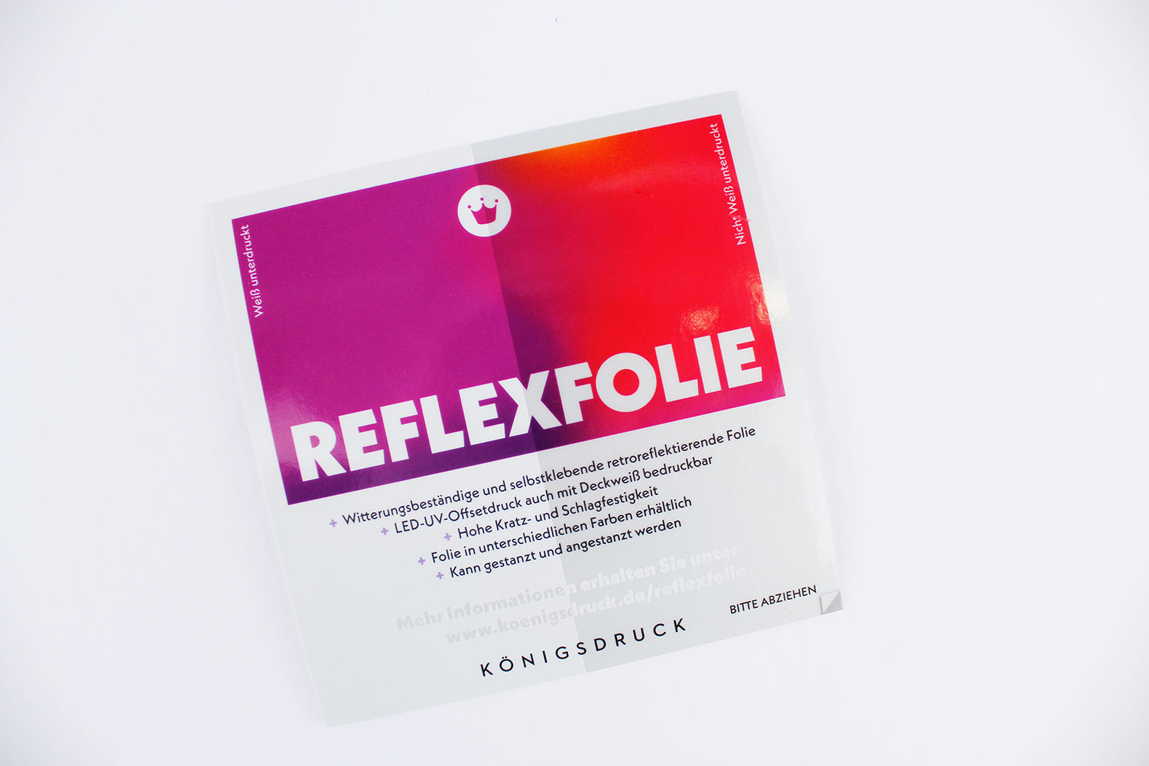 Reflexaufkleber drucken