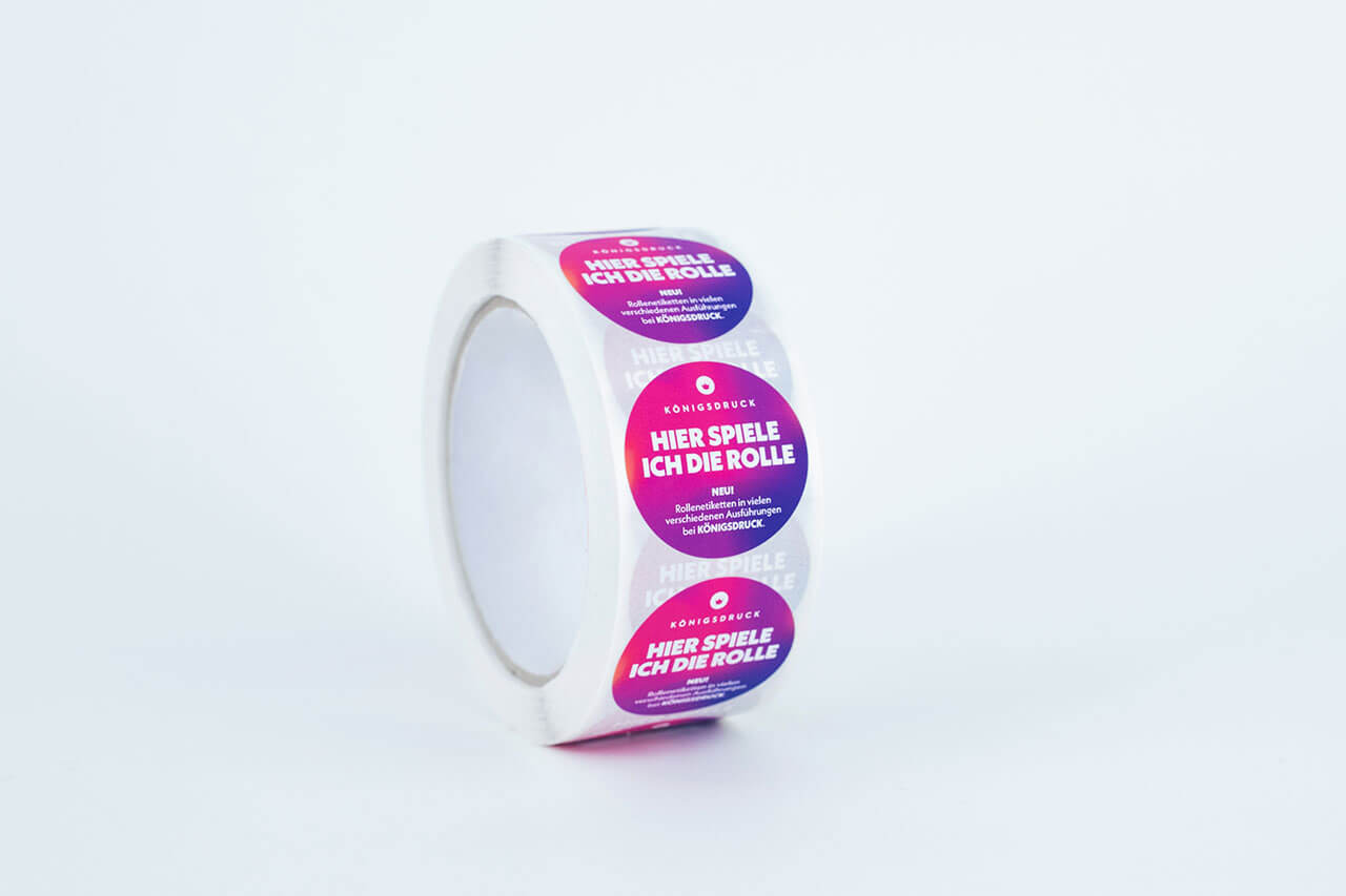Rollenetiketten rund drucken