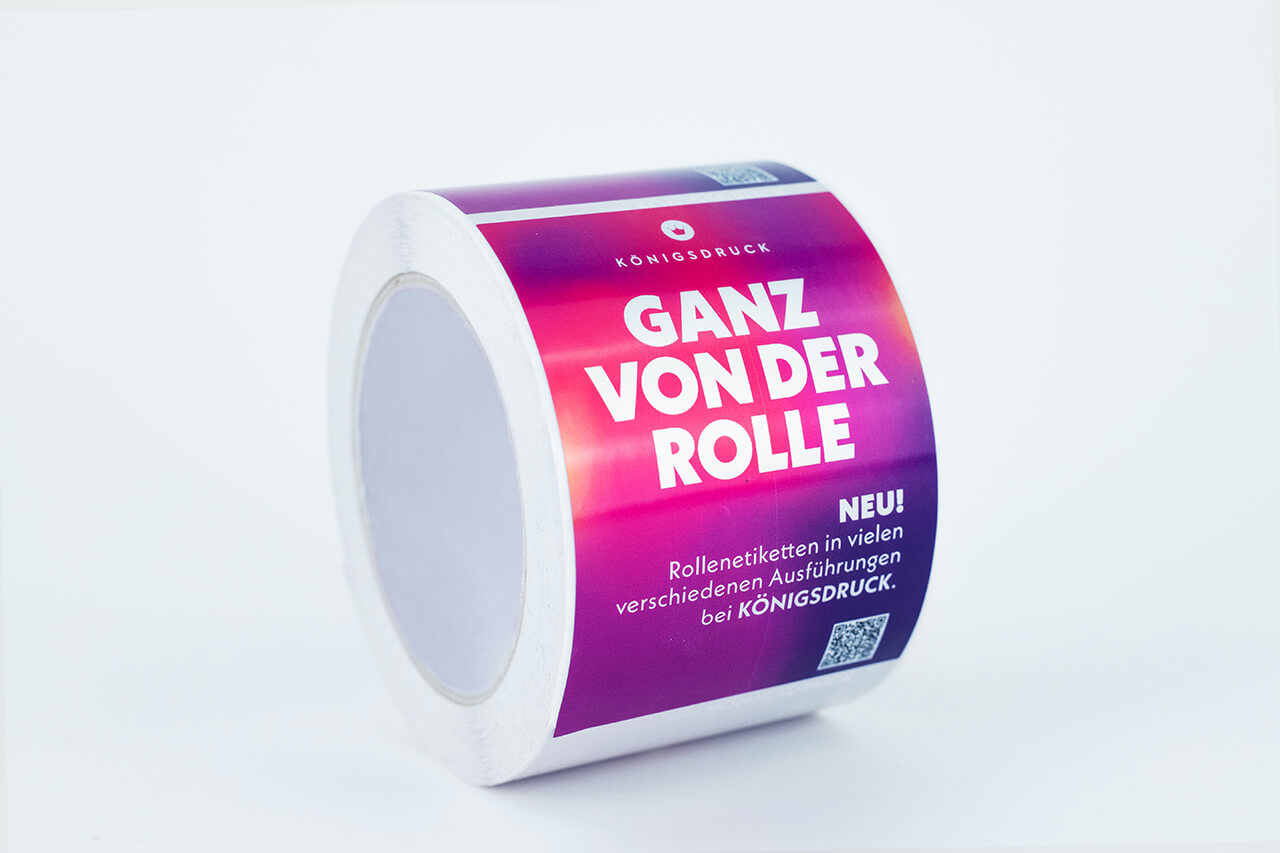 Rollenetiketten eckig drucken
