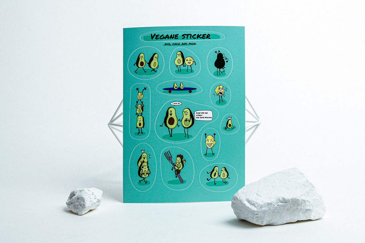 stickersheet als vegane aufkleber drucken